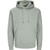 JACK & JONES Jack&Jones JJESTAR Basic Felpa con Cappuccio, Iceberg Green., S