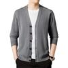 Rivccku Cardigan Uomo 100% Puro Cashmere - Scollo a V, Bottoni, Maniche Lunghe Maglia Classico Invernale