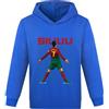 Forlcool Felpa con cappuccio unisex per ragazzi No.7 Fan Match Football Felpa casual regalo per bambini