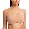MELENECA Donna Minimizer Reggiseno Senza Spalline Invisibile con Ferretto Senza Imbottito