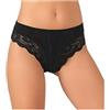 JADEA 6 Pezzi Slip Donna 529 in Cotone con Bordi in Pizzo