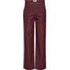 ONLY Onlsmooth HW STR Faux Lea Pant Pnt, Tawny Port, (M) W x 32L