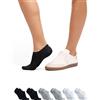 DANISH ENDURANCE Fantasmini Uomo Cotone, Calzini Corti Estivi Uomo Donna, Fanstasmini Unisex, 6 Paia, Multicolore (2 x Nero, 2 x Bianco, 2 x Grigio), 35-38