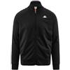 Kappa - Felpa con Zip, Uomo, Nero, Poliestere, Streetwear Sportivo. 222 Banda Anniston Slim, Taglia: XS