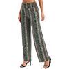 EXCHIC Donne Gamba Dritta Sciolto Boho Yoga Pantaloni Casual Elastico Vita Pantaloni con Tasche (L, Series 2#18)