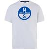 NORTH SAILS T-Shirt Uomo ML in Jersey di Cotone Bio con Maxi Logo