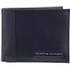 Tommy Hilfiger Portafoglio Passcase da uomo in vera pelle con slot per carte multiple, Marina Cambridge, taglia unica