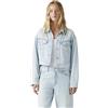 Levi's Donna Giacca in Jeans Shrunken 90s Trucker con Tasche con Patta, Relaxed Fit, Blu (Luxury Trip Trucker), L