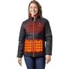 ORORO Giubbotto Riscaldato Donna Leggerissimo Imbottito con Colletto Termico, Design a Trama Quadrata - Caricatore Non Incluso