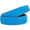 Vatee's Cintura di ricambio in vera pelle delle donne/uomini senza fibbia 38mm Larghezza 125cm Lunga Bright Blu
