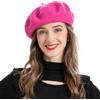 ZLYC Donna Lana Basco Scozzese Stile Francese Berretto