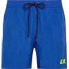 SUN68 Swim Pant with Logo Fluo Taglia L