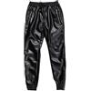 CRITOR Joggers in Pelle da Uomo Pantaloni per techwear per PU con techwear per PU con Motociclisti in vetrino