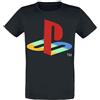 Playstation Uomo T-Shirt Nero 100% Cotone Regular