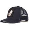 Goorin Bros., Animal Farm, Cappello Trucker da Uomo, con Chiusura a Scatto sul Retro, Blu Navy, Modello Navy Wolf, Taglia Unica, Taglia Unica