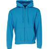 Fruit of the Loom - Zip, Felpa con cappuccio, Uomo, Blu (Blue), Small