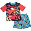 Disney Pigiama corto da bambino, motivo: Cars, Saetta Mcqueen, blu cielo, 2-3 Years