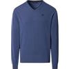 NORTH SAILS Maglione Uomo in Misto Cashmere con Scollo a V e Logo Ricamato