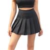 HOEREV Minigonna Pieghettata a Vita Alta Gonna Corta per Tennis Skateboard e Scuola per Donne e Ragazze EU 42 IT 48, XXL,girovita 84 cm