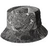 Kangol Cappello da Pescatore Denim Mashup Donna/Uomo - Sole Estivo di Tessuto Estate Primavera/Estate - L (58-59 cm) Antracite