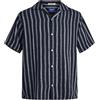 JACK & JONES JORNOTO Stripe Resort Shirt SS, Sky Captain, M