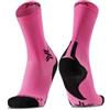 X-Socks Run Discover Crew Calzini da Corsa Rosa Fluo/Nero 45-47