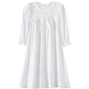 CHUNG Camicia da Notte per Bambine Piccole e Grandi in Stile Vintage Vittoriano, in Modale, a Maniche Lunghe, con Collo Quadrato in Pizzo, Camicia da Notte da Principessa, 5-6 Years