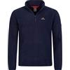 Höhenhorn Skyja Felpa in micropile da uomo, per autunno e inverno, con mezza zip