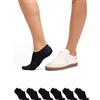 DANISH ENDURANCE Fantasmini Cotone, Calzini Corti Estivi, 6 Paia | Fantasmini in cotone, traspiranti e invisibili, con tallone antiscivolo in silicone, per l'estate e scarpe casual, Unisex