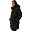 Calvin Klein Donna Cappotto Piumino Belted Midweight Long con Cintura in Vita, Nero (Black), M