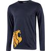 U-POWER DON'T WORRY... BE HAPPY! U-Power Alien, T-Shirt 100% Cotone, Maniche Lunghe, vestibilità Slim, Colletto a Costine Confortevole, con Stampa Serigrafica 'Testa di Leone'