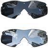 Combine8 2 paia di lenti di ricambio per occhiali da sole Oakley Si Ballistic M Frame 2.0/Si M Frame 2.0 OO9047, nero + argento titanio