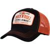 King Kerosin Rebel Kings Trucker Hat Unisex Cappello Nero 100% Cotone