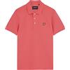 Lyle & Scott Uomo Polo in Cotone Biologico, Electric Pink, S