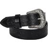INOGIH - Cintura da cowboy, regolabile, stile western e vintage, da donna e da uomo, con fibbia incisa, per jeans, pantaloni, abiti