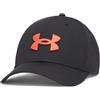 Under Armour Berretto Blitzing da uomo elasticizzato, (006) Nero / / Rosso veleno, XL/XXL