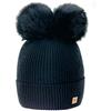 MFAZ Morefaz Ltd - Berretto Invernale da Bambina, Lavorato a Maglia, con Doppio Pompon in Pile