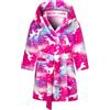 Baogaier Accappatoio Bambina Flanella Vestaglia con Cappuccio, Notte Pigiami Doccia Morbido Pigiameria Manica Lunga per Bambino 4-5 Anni, Multicolore Cavallo
