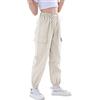 Rolanko Pantaloni Hip Hop per Ragazze, Pantaloni Cargo Elasticizzati per Bambini Jogger per Streetwear e Danza