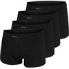 TOM TAILOR Pantaloni da uomo, colore verde, tinta unita, confezione da 2, 4 x nero, L