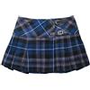 Viper London Minigonna da donna in tartan avvolgente per feste di Halloween