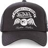 Von Dutch Cappello Uomo e Donna, Trucker Crew, Nero C08