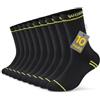 TUUHAW Calzini da Lavoro Uomo Spugna Calze Uomo Invernali Cotone Lunghe Cotone Neri Calzini Sportivi Running Calze Trekking Tennis Ciclismo 10 Paia Work Socks 43-46 Comodo e Traspirante