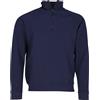 Fruit of the Loom - Felpa Collo Alto con Zip - Uomo (L) (Blu Scuro)