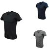 Enrico Coveri 3 t-Shirt Uomo Mezza Manica Scollo a V Cotone bielatico Art ET1001 (4/M, Nero/Blu/Grigio)