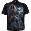 Spiral Grim Rocker Uomo T-Shirt Nero 100% Cotone Regular