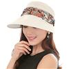 KXF Paciffico 2 in 1,Cappello da sole pieghevole da donna, con patta per collo, traspirante, ad asciugatura rapida, visiera per sport all'aria aperta, protezione solare dai raggi UV UPF 50+