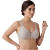 Selene, Reggiseno Contenitivo Donna con Spalline Larghe Comfort e Ferretto, Senza Imbottitura, Collezione Lorea, Colore Terra, Taglia 5D