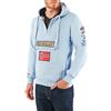 Geographical Norway - Felpa con Cappuccio, Modello: Gymclass, da Uomo, Infilabile dalla Testa Azzurro XXL