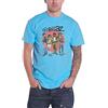 Gorillaz T Shirt Group Circle Rise Band Logo Nuovo Ufficiale Uomo Sapphire Blu Size XL